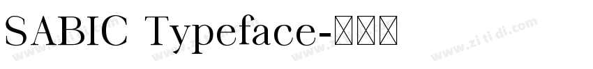SABIC Typeface字体转换